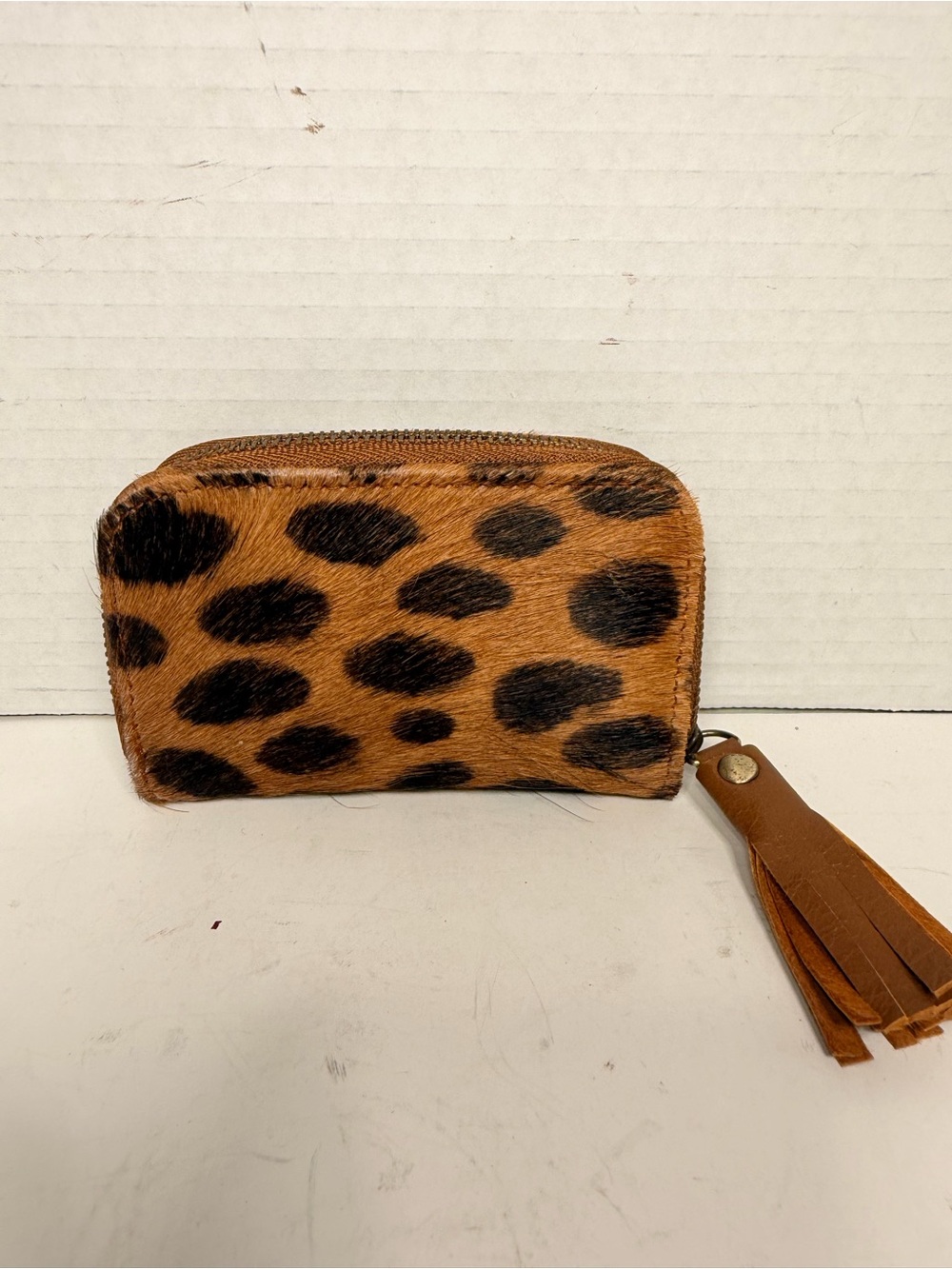 Clare V. Calf Hair Animal
Print Coin Pouch Leopard
Zip Around Wallet